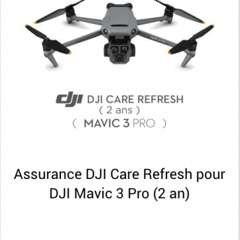 Assurance DJI Care Refresh pour DJI Mavic 3 Pro (2 an)